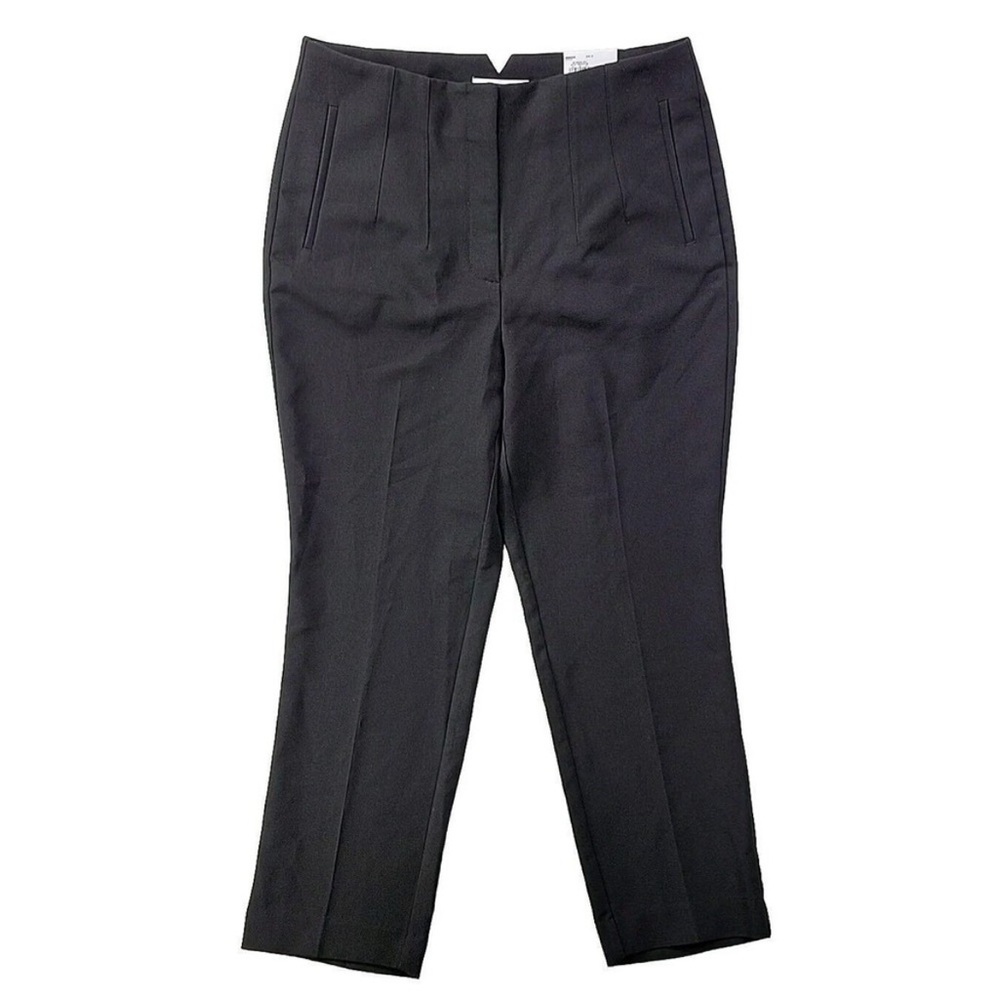 Nine West Tapered High Rise Pant Slim Women's 14 Tailored Dress Pant Stretch